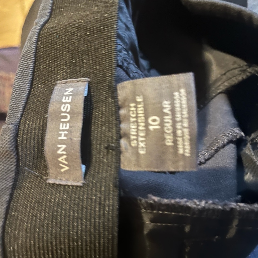 One pair is Alfred summer and one pair is van Heusen